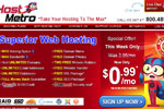 99 Cents Web Hosting from HostMetro Thumbnail